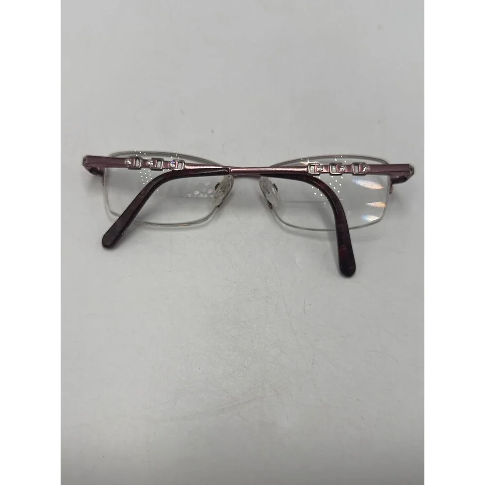 Bulova Missoula Rose Pink Semi Rimless Eyeglass Frames 51-17-135